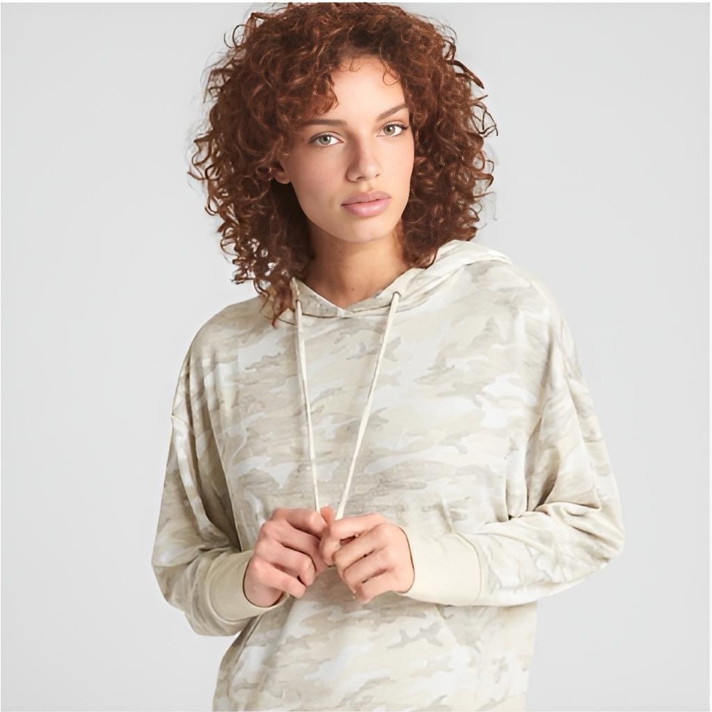 GAP Camouflage Cream Hoodie Small Tall